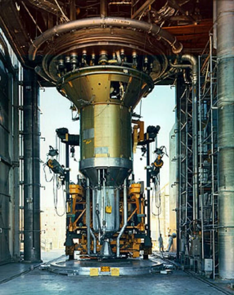 NERVA-class engine on a test stand.