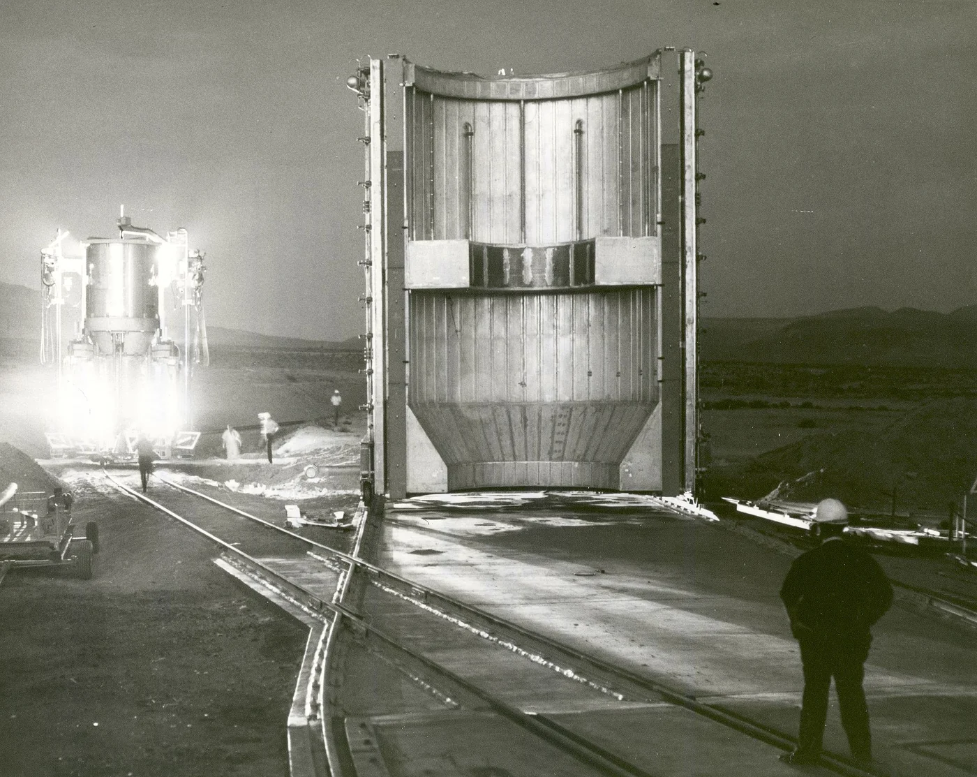 Night test of a nuclear rocket engine.